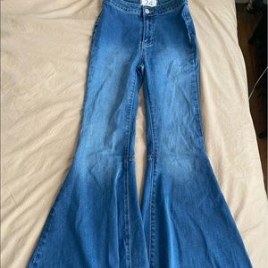Free People Just Float On Wide Leg Jeans